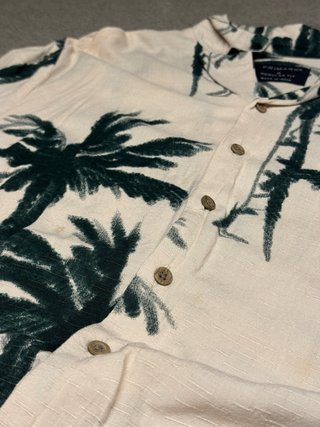 Camisa Primark Palmeras Tropical Talla M