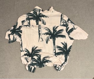 Camisa Primark Palmeras Tropical Talla M