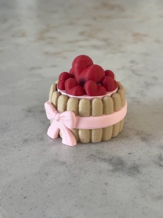 Llavero Tarta Corazones Vainillas