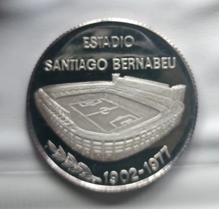 Moneda Plata Real Madrid 75 Aniversario