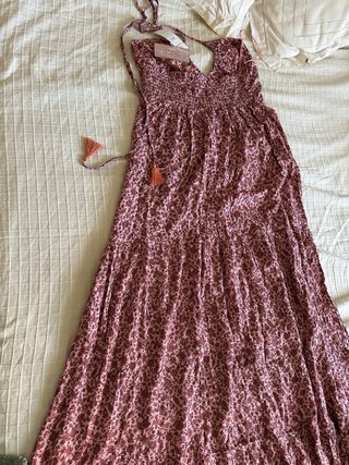 Vestido largo Women'secret flores rosas