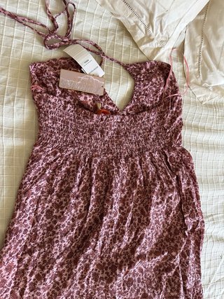 Vestido largo Women'secret flores rosas