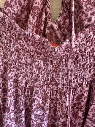 Vestido largo Women'secret flores rosas