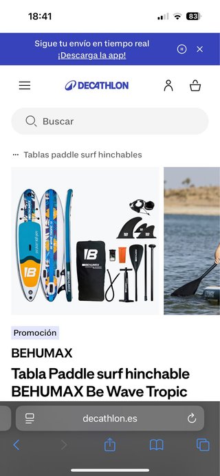 Tabla Paddle Surf Hinchable BEHUMAX