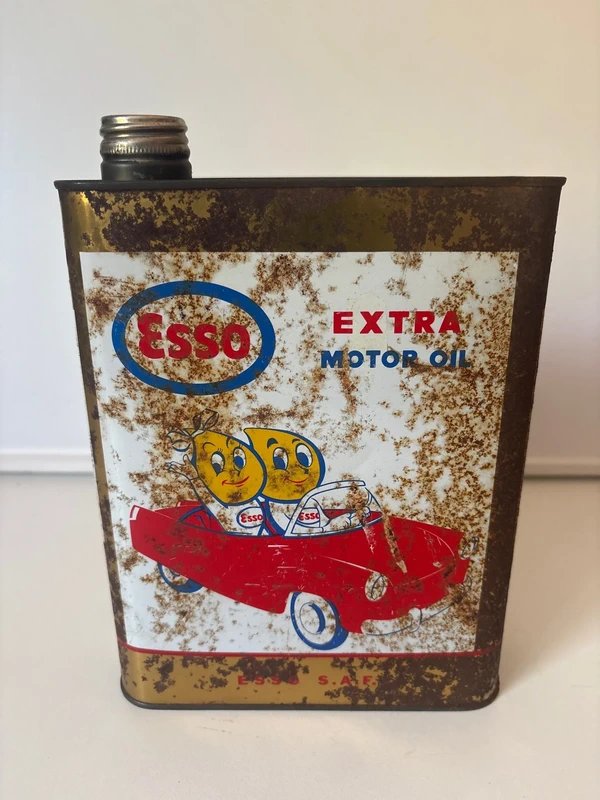 Lata Aceite Esso Extra Motor Oil Años 70