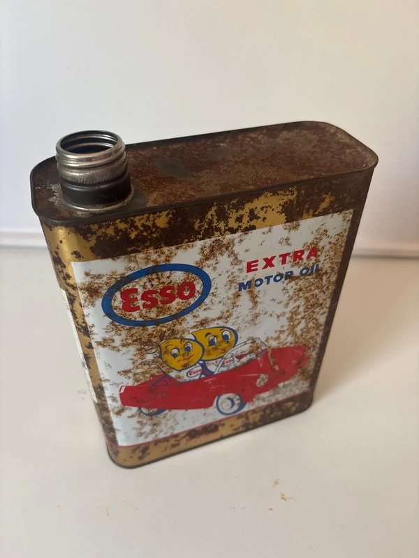 Lata Aceite Esso Extra Motor Oil Años 70