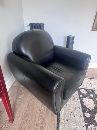 2 Sillones de Cuero Marrón