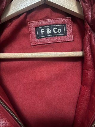 Chaqueta Piel Roja Talla 40