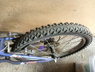 Bicicleta infantil Decathlon morada