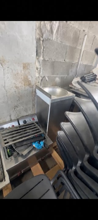 Pila de cocina de restaurante