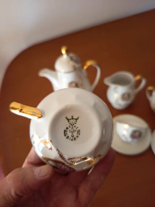 Juego de té/café Royal Gijón porcelana