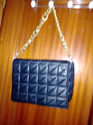 Bolso de mano acolchado Zara cadena dorada