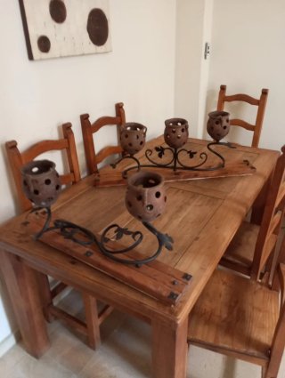 Lámparas de salón rústicas