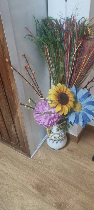 Flores decorativas para jarrón