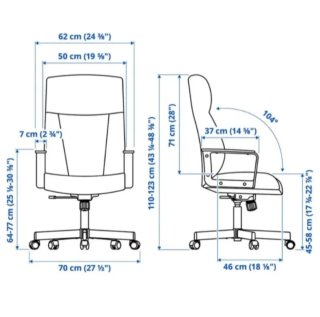 Silla de Oficina Ikea MILLBERGET Beige