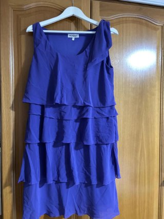 Vestido morado El Corte Inglés Talla M
