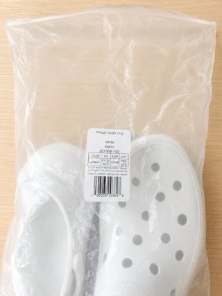 Crocs Mega Crush Clog Blancas Talla 43-44