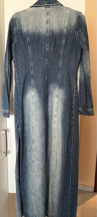 Vestido vaquero largo Bershka