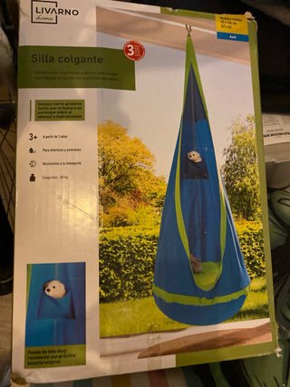 Columpio infantil azul y verde