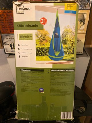 Columpio infantil azul y verde