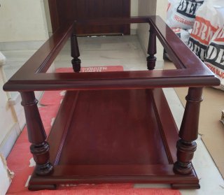 Mesa de centro madera y cristal