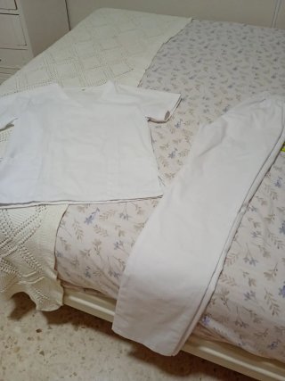 Conjunto sanitario blanco Talla XS