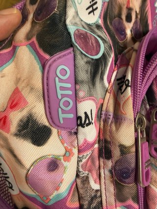 Mochila Totto estampada perros y gatos