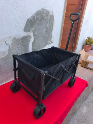 Carro de playa plegable con ruedas anchas