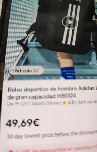 Mochila Adidas Negra HB1324, multibolsillos, power