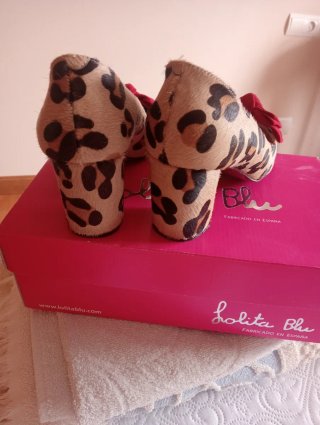 Zapatos Lolita Blu Animal Print Talla 39