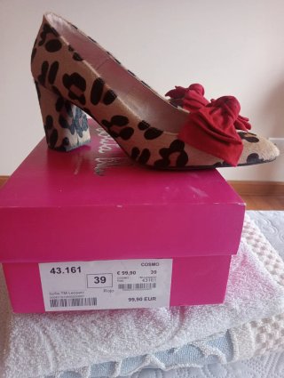 Zapatos Lolita Blu Animal Print Talla 39