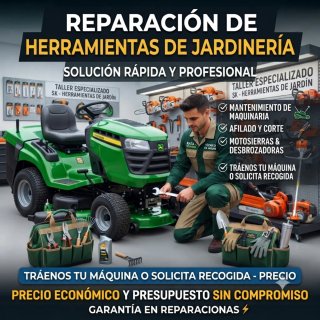 Reparación desbrozadoras, motosierras, cortacésped