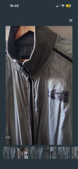 Cortavientos G-Star RAW Verde Oliva Talla XXL