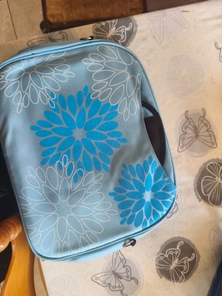 Maletín para portátil con flores