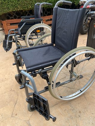 Silla de ruedas plegable aluminio talla 43