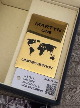 Reloj Martyn Line Oro Negro Edición Limitada