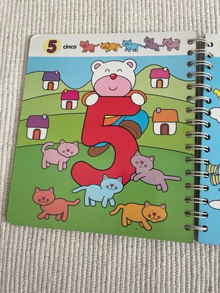 Mi Primer Libro de Los Números y material madera