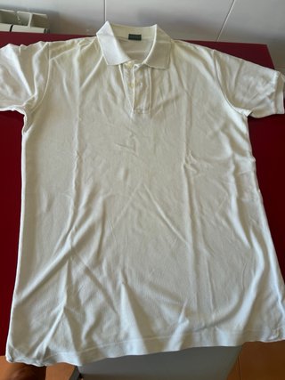 Polo blanco manga corta Pull&Bear