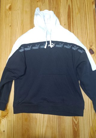 Sudadera Puma Blanca y Negra