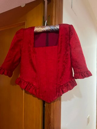 Corpiño Alicantina Niña 8 Años Rojo