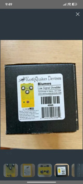 Pedal overdrive bajo Blumes EQD