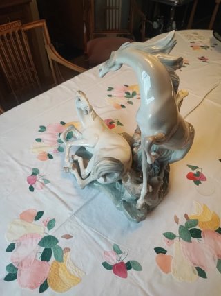 Figura Lladro Caballos Juguetones Original