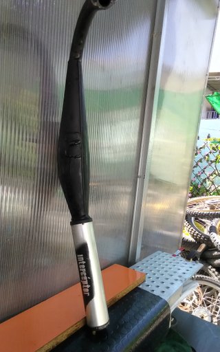Tubo de escape Puch Minicross 50cc Interceptor