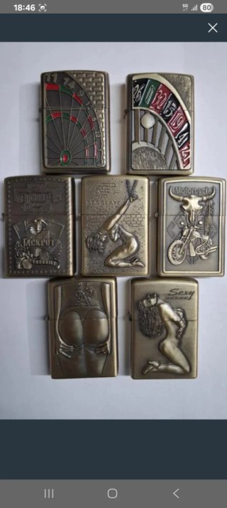 Lote 7 mecheros temáticos nuevos con relieve