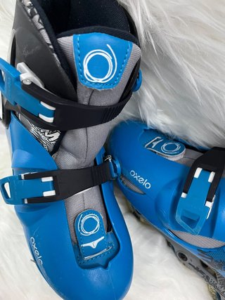Patines Oxelo VroomBoom azul talla ajustable 34-36