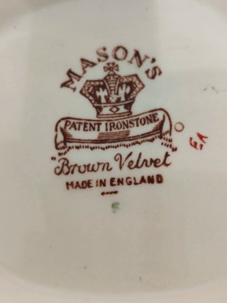 Jarrón Antiguo Mason's Patent Ironstone