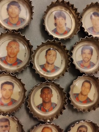 Chapas FC Barcelona Coca-Cola Colección