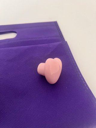 Tiradores corazón rosa para muebles