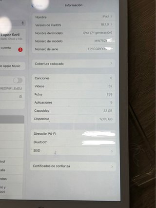 Apple iPad 7ª Gen Plata