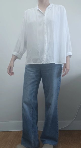 Camisa Harris Wilson Viscosa Jacquard Blanca